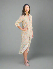 Frank and Eileen Rory Maxi Shirtdress- Tiny Floral