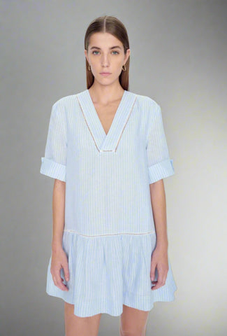 Simkhai JORI DRESS- French Blue Stripe