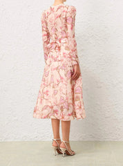 Zimmermann MATCHMAKER FLORAL MIDI DRESS