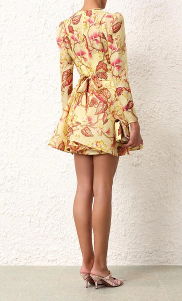 Zimmermann MATCHMAKER FLORAL MINI DRESS