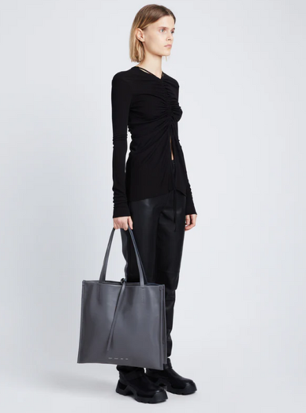 Proenza Schouler Twin Tote in Nappa Leather- Steel