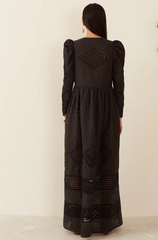 Alix of Bohemia Winifred Black Eyelet Dress