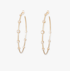 Jacquie Aiche 2.5" GRADUATED DIAMOND SOPHIA HOOPS