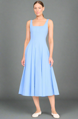 Staud Wells Dress- Cornflower