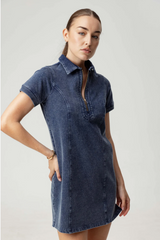 Sundays Thora Dress- Blue Demin