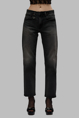 R13 Romeo Jean- Kennet Black Stretch