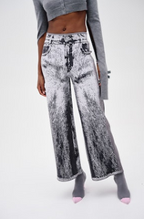 PH5 ZAHRA WIDE LEG PANTS- CHARCOAL GRAY