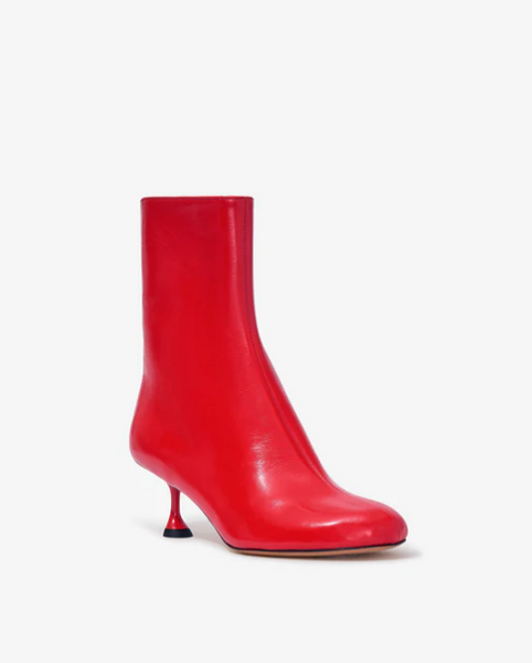 Proenza Schouler Tee Ankle Boots- Bright Red