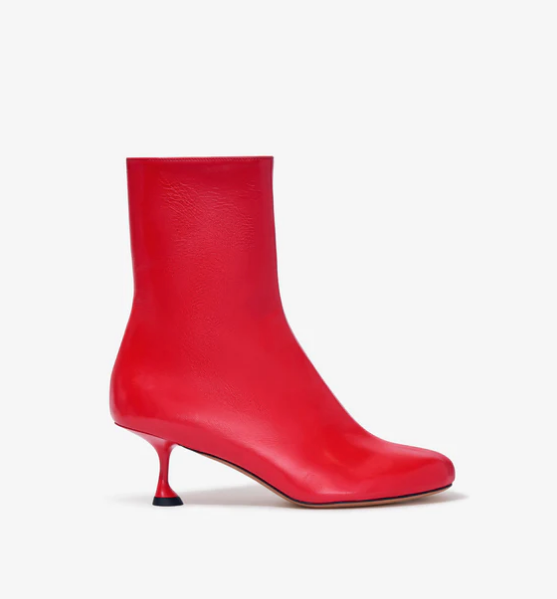 Proenza Schouler Tee Ankle Boots- Bright Red