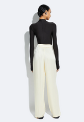 Lapointe Satin Relaxed Pant- Butter