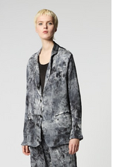 Avant Toi CAMOUFLAGE STRETCH SILK REVER JACKET