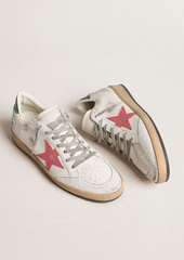 Golden Goose Ballstar WHITE/MINERAL RED/GREEN