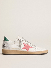 Golden Goose Ballstar WHITE/MINERAL RED/GREEN