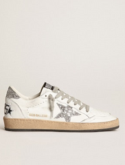 Golden Goose Ballstar -WHITE/ SILVER