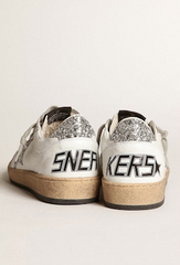 Golden Goose Ballstar -WHITE/ SILVER