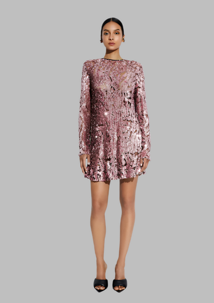 LAPOINTE Sequin Shift Dress