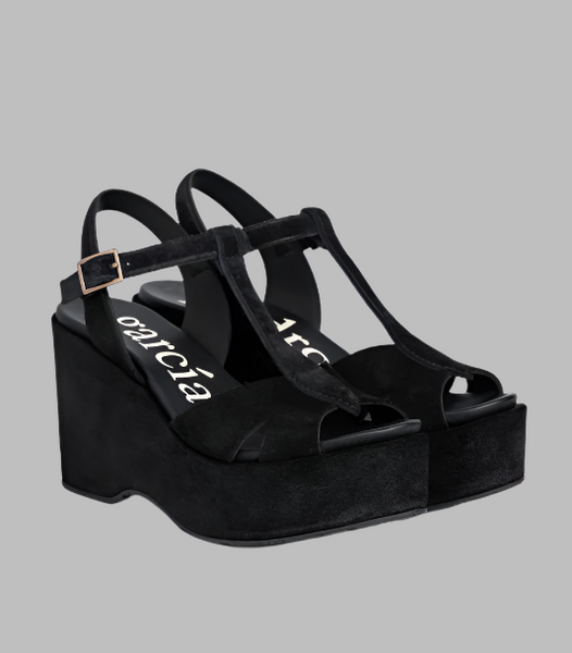 Pedro Garcia Domiel THE STARLET T-STRAP- black castoro