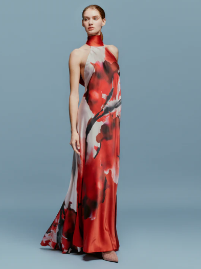 Silvia Tcherassi Sherry Dress- Pomegranate Abstract