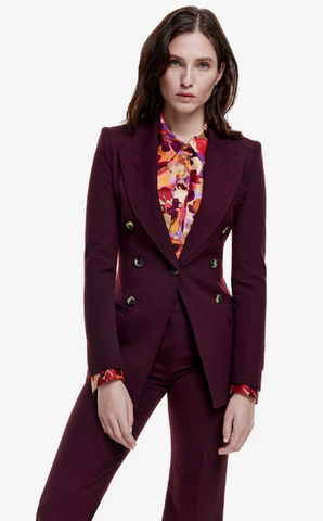 Smythe Not a Db Blazer- Plum