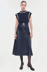 Simkhai Mayson Skirt- Midnight