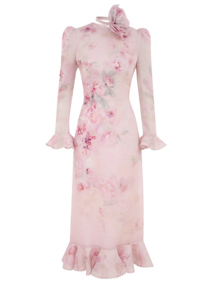 Zimmermann CRUSH FLOWER MIDI DRESS