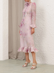 Zimmermann CRUSH FLOWER MIDI DRESS