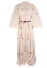 Zimmermann Wylie Embroidered Billow Dress- Cream