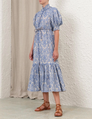 Zimmermann Wylie Lantern Midi Dress