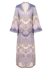 Zimmermann Maxine Tunic Midi Dress- Cornflower Paisley