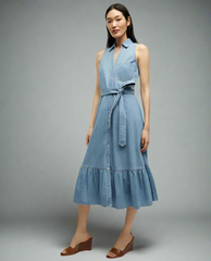 Veronica Beard EDWINA DENIM SHIRTDRESS