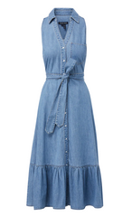 Veronica Beard EDWINA DENIM SHIRTDRESS