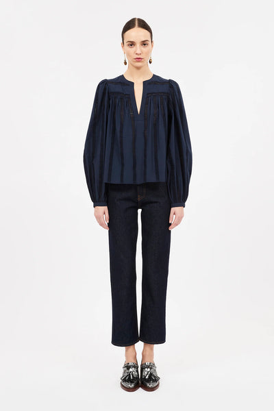 Ulla Johnson Rowan Blouse- Midnight