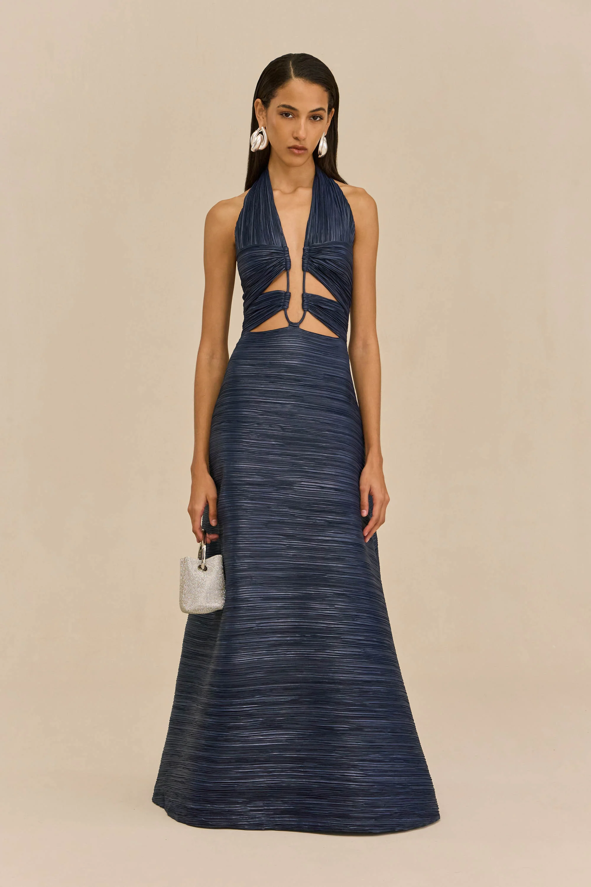Cult Gaia Jahzara Dress - Deep Lake / 0 Cult Gaia Jahzara Dress - Deep Lake / 0