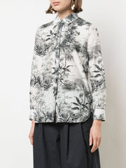 Adam Lippes Menswear Shirt In Printed Voile