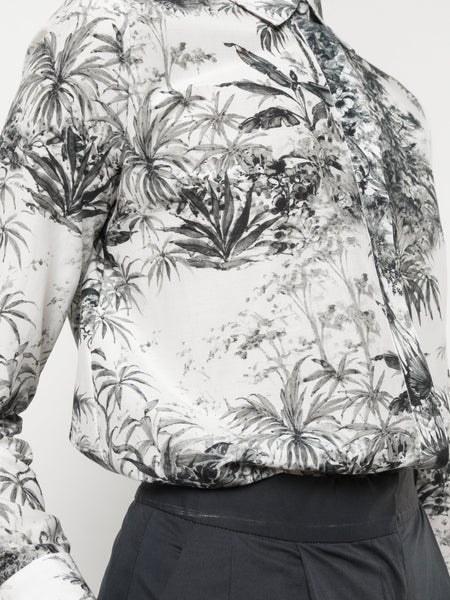 Adam Lippes Menswear Shirt In Printed Voile
