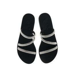 Ancient Greek Whitney Footbed- black