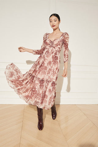 A.L.C. Florence Pleated Midi Dress