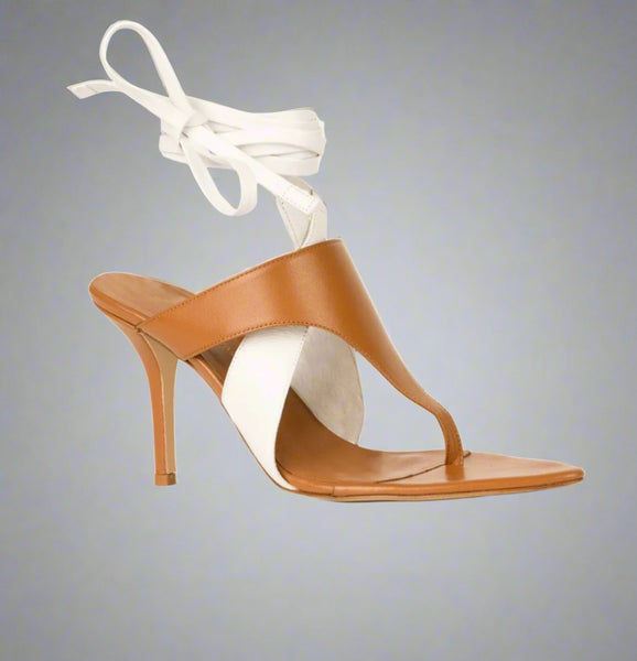 Silvia Tcherassi Domenico Heels Beige/White