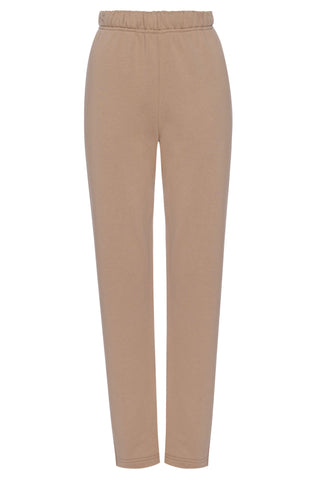 Forte Forte elasticated waist trousers in wool-linen blend woven fabric -candore