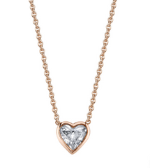 Shay Diamond Solitare Heart Necklace