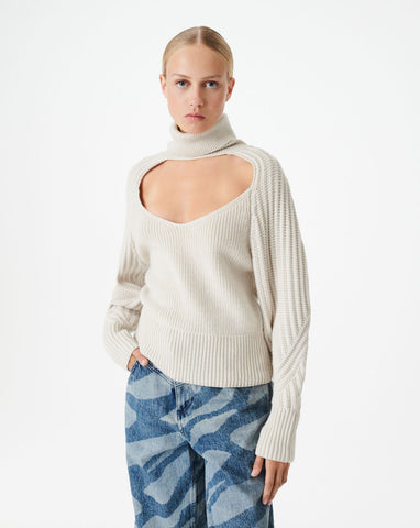 Adam Lippes Straight Leg Cropped Pant In Printed Twill