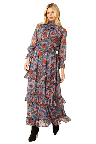 Forte Forte shirt dress in silk satin with the "happy jungle” print
