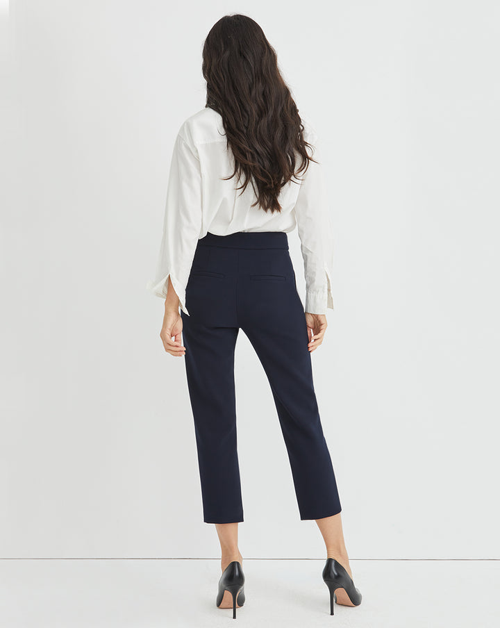 Veronica Beard RENZO PANT-Navy With Silver Buttons – Lotus boutiques