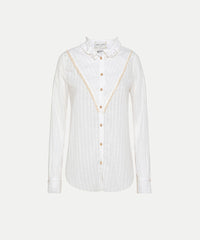 Forte Forte shirt in organza-voile with ruffles