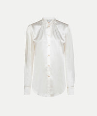 Forte Forte shirt with gathered detailing in silk satin