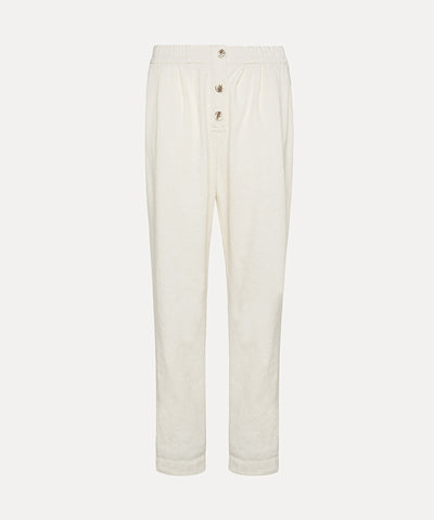 Adam Lippes Straight Leg Cropped Pant In Printed Twill