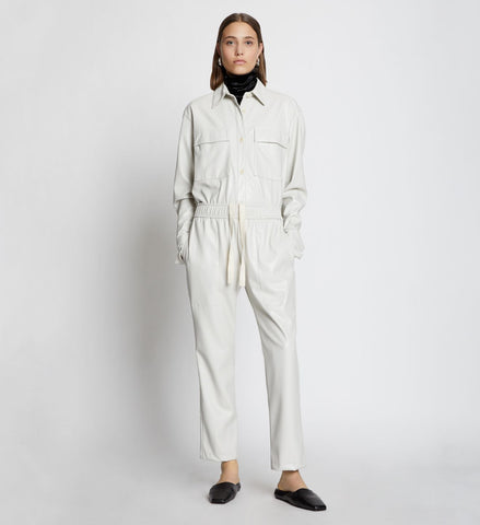 FREECITY OUTOFSIGHT POPLIN/AIR FLAP/SNAP JUMPpant - silverplant/glass