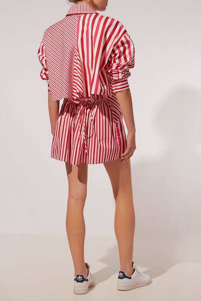Solid & Striped THE EMERSON DRESS CRIMSON AND ORCHID